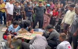 Lansia Pengendara Motor di Palangka Raya Tewas Terlindas Dum Truk