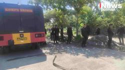 Gerak Cepat Brimob Polman Bantu Warga Terdampak Banjir Water Cannon Dikerahkan Bersihkan Lumpur