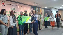 200 Ojol di Depok Tersenyum, BPJS TK Dibiayai Sentra Medika Hospital Cisalak