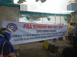 May Day 2026, KSPSI Sulsel Segel Aktivitas Kantor PT Vale di Makassar