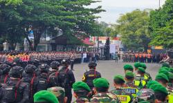 Pengamanan Berlapis, 1.456 Personel Gabungan Siap Kawal Demo Ribuan Nelayan di Pati