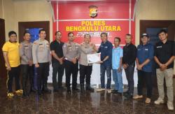 Bangun Kemitraan Strategis, Polres Bengkulu Utara Terima Penghargaan dari JMSI