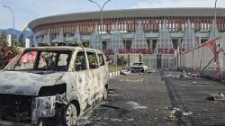 Ricuh Usai Persipura Kalah, Stadion Lukas Enembe Rusak dan Kendaraan Dibakar