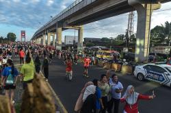 Potret Warga Padati Car Free Day Palembang