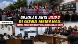 Aksi Jilid 2 di Gowa Memanas, Massa Desak DPRD Bentuk Pansus dan Cari Bukti