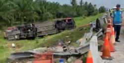 Bus Halmahera Kecelakaan di Tol Perbaungan, 4 Tewas dan 9 Luka
