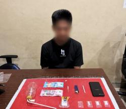 Pria di Palangka Raya Ditangkap, Polisi Sita 20,22 Gram Shabu dan Sejumlah Alat Isap