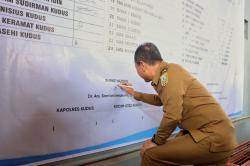 Deklarasi Damai Pelajar Kudus, Pemkab dan Forkopimda Bersatu Cegah Kekerasan