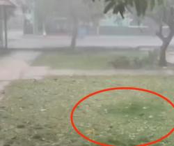 Hujan Es Disertai Petir dan Angin Kencang Terjang Pandeglang, Warga Panik