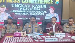 Ringkus 7 Pelaku, Polisi Gagalkan Narkoba Jaringan Malaysia di Makassar