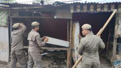 16 Lapak Liar Ditertibkan di Makassar, Kawasan Samping Tol Kembali Lancar