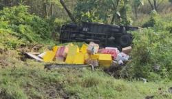 Hilang Kendali, Truk Oleng dan Terjun ke Jurang di Hutan Temayang Bojonegoro