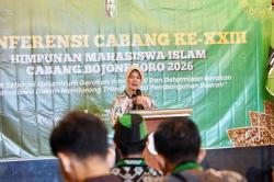 Hadiri Konfercab HMI, Wabup Bojonegoro Ajak Mahasiswa Kawal Isu Publik