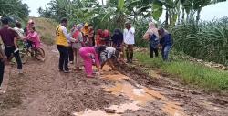 Miris! Akses Antar Kecamatan di Lampung Selatan Rusak 62 Tahun, Warga Perbaiki Sendiri