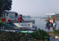Volume Evakuasi Eceng Gondok di Waduk Saguling Capai 300 Meter Kubik Tiap Bulan