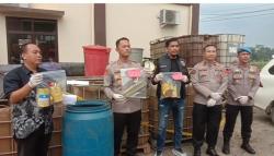Tiga Penampungan BBM Ilegal di Pringsewu Dibongkar, 1 Pelaku Masuk DPO