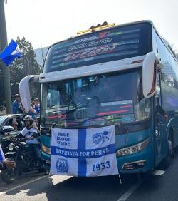 Euforia Persib Juara, Ratusan Bobotoh Karawang Merapat ke Bandung