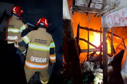 Tengah Malam Mencekam di Kanor, Rumah Warga Terbakar Saat Penghuni Sedang Tidur