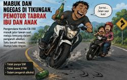 Diduga Mabuk Miras, Pengendara Tanpa SIM Tabrak Motor Ibu dan Anak di Sumba Timur