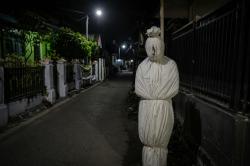 Heboh Isu Pocong Jadi-Jadian di Sidoarjo, Polisi Tingkatkan Patroli