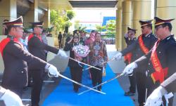 Pedang Pora Iringi Pelepasan Purna Tugas Wakapolres Sukoharjo
