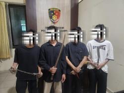 Bawa Senjata Tajam Saat Konvoi, Empat Anggota Geng Motor di Banyuwangi Ditangkap