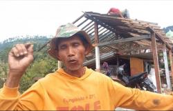 Tidak Dapat Huntara, Warga Padasari Nekat Kembali Tempati Tanah Gerak