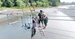 Pembangunan Jembatan Garuda di Kiuola Masuki Tahap Penting, Gelagar dan Hanger Mulai Dipasang