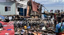 Ledakan Diduga Bom PD II Rusak 10 Rumah di Biak, 5 Tewas dan 3 Orang Masih Dicari