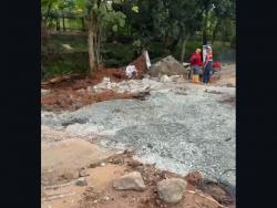 Besok Pagi Jalan Lenteng Agung Arah Depok Dibuka Kembali, Hari Ini Jalan Ambles Ditutup dan Dicor