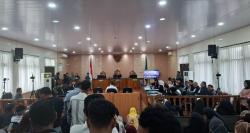 Dugaan Pemerasan Mantan Gubernur Riau, Plt Gubernur SF Hariyantoi Dihadirkan di Sidang 