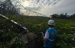 Angin Kencang Robohkan 12 Tower Listrik di Sumut, Pasokan Sempat Terganggu