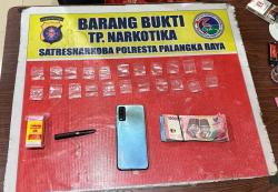 Gerebek Barak, Satresnarkoba Polresta Palangka Raya Tangkap Pria dan Sita 22 Paket Sabu