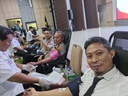 Setetes Darah untuk Kemanusiaan, Cara Polres Dumai dan TNI Maknai Hari Bhayangkara