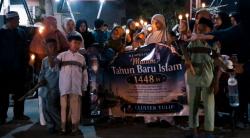 Semarakkan Tahun Baru Islam 1448 H, Warga Puri Harmoni Citeureup Bogor Gelar Pawai Obor