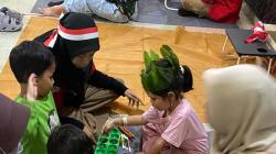 Atasi Kecanduan Gadget, Mahasiswa KKN Untag Surabaya Ajak Anak-Anak Lestarikan Dolanan Nusantara