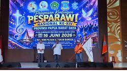 342 Kontingen Papua Barat Daya Dilepas ke Pesparawi Nasional, Gubernur: Harumkan Nama Daerah