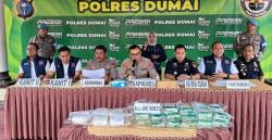 Polres Dumai Gagalkan Penyelundupan 27 Kg Sabu Senilai Rp26 Miliar, 3 Tersangka Ditangkap