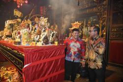 Pemkot Bersama Warga Rawat Harmoni dalam Perayaan Kedatangan Kimsin YS Poo Seng Tay Tee ke-166