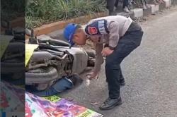 Ngeri! Motor Masuk Kolong Bus Damri di Sukajadi Bandung, Pengendara 57 Tahun Tewas di Tempat