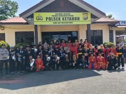 Polsek Ketahun Gelar Coffee Morning dan Nobar Piala Dunia Bersama Lima Perguruan Pencak Silat