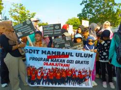 Pawai Dukung MBG di Batam, Disdik Akui Sempat Kumpulkan Guru