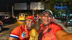 Belanda Hajar Swedia 5-1, Ribuan Fans De Oranje Konvoi di Sorong