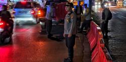 Patroli Semalam Suntuk, Polsek Pahandut Pasang Barrier Cegah Aksi Balap Liar