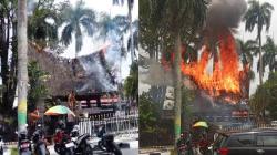 Pendopo Tugu Sisingamangaraja Medan Ludes Terbakar, Polisi Usut Penyebabnya