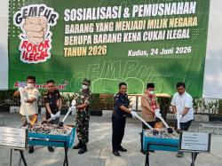 Bea Cukai Kudus Selamatkan Potensi Kerugian Negara Rp8,62 M, 9 Juta Batang Rokok Ilegal Dimusnahkan