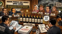 Dugaan Pesta Wine di Rujab Bupati Disorot, Sidang Hak Angket Gowa Memanas