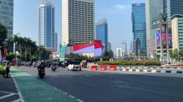 Sejumlah Ruas Jalan di Jakarta Ramai Lancar usai Perayaan HUT ke-78 RI