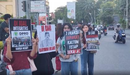 Aliansi Masyarakat Kaltim Desak DPRD Gunakan Hak Angket Makzulkan Gubernur  Rudy Mas'ud - Bagian 1