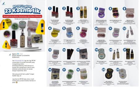 Daftar 23 Produk Kosmetik Dilarang Beredar BPOM, Mengandung Bahan Berbahaya